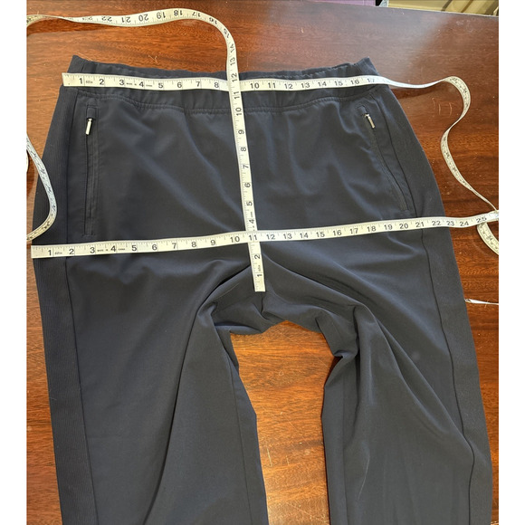 Chico's Womens Lightweight Ankle Pants Size 2.5 14R Blue Zipper Pocket Jogger - Picture 5 of 8
